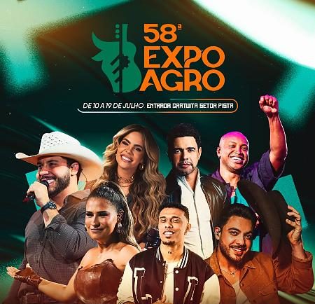 58ª Expoagro de Mato Grosso acontece em Julho e divulga suas atrações nacionais