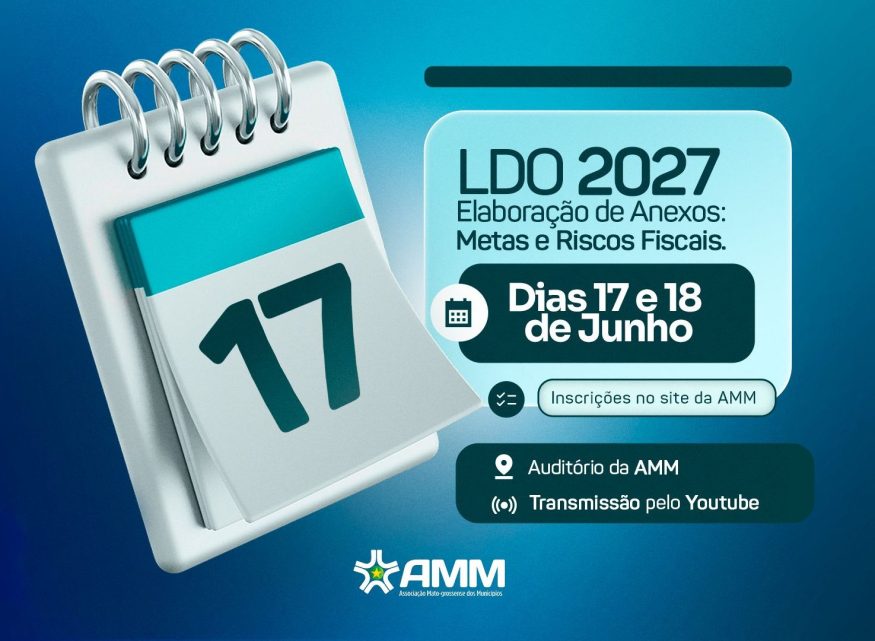 AMM-MT abre inscrições para curso sobre elaboração da LDO/2027
