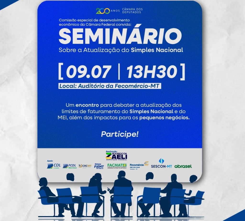 Seminário em Cuiabá debate atualização do Simples Nacional e reforça apoio aos pequenos negócios